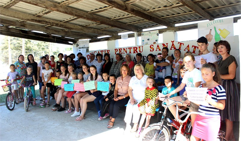 Health gazebo opened in the school yard of Pripiceni village, Rezina district