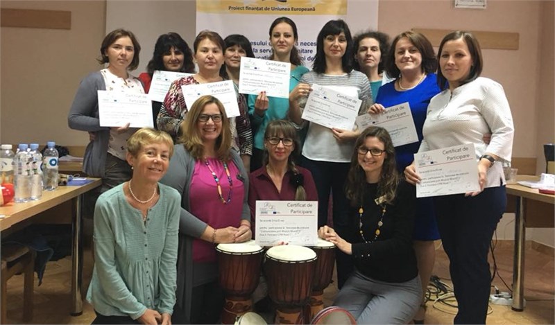 10 practitioners have been certified as trainers in the “Communication through Music” Programme with EU support